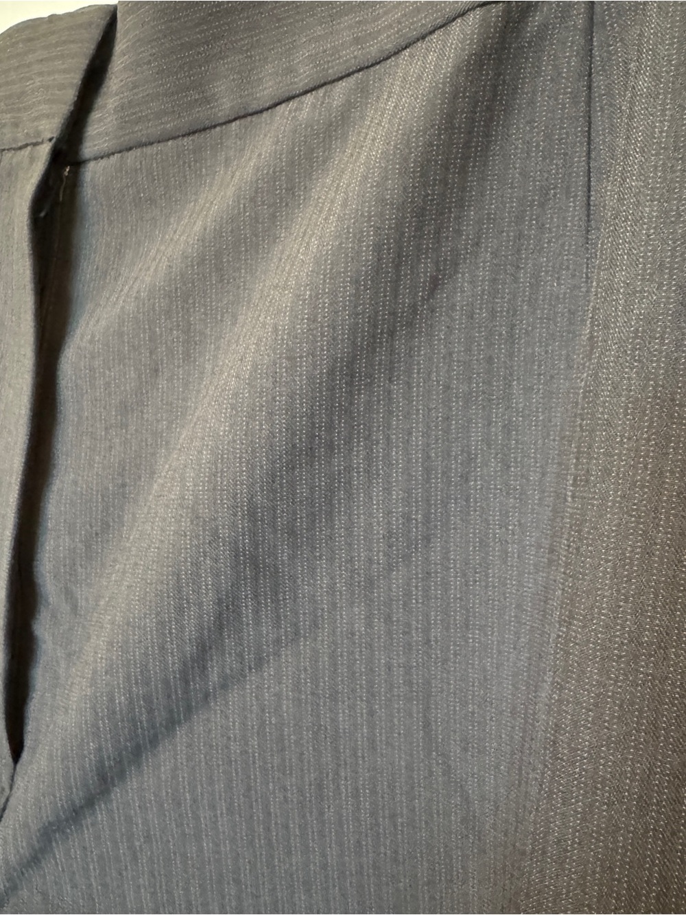 Women's Black Pinstripe Shawl Collar Suit Jacket & Pants - Picture 4 of 10